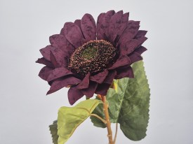Vara individual girasol oscuro flores artificiales 0286